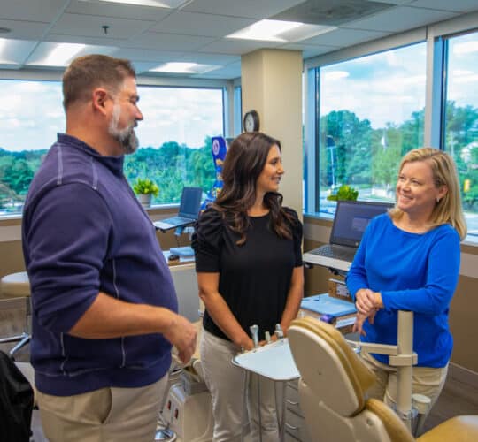 orthodontists at Virginia Orthodontic Partners talking together